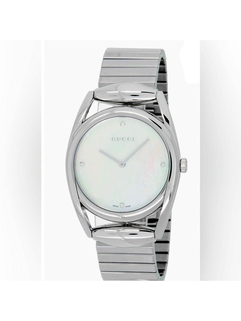 NEW in Box GUCCI Quiet Luxury Crystal Mother-of-Pearl Watch w Authenticity Cert. - Picture 7 of 12